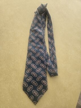Men's Paisley Medallion Tie in Teal